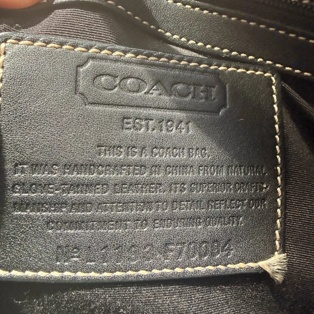 Coach vintage briefcase excellent condition. Black